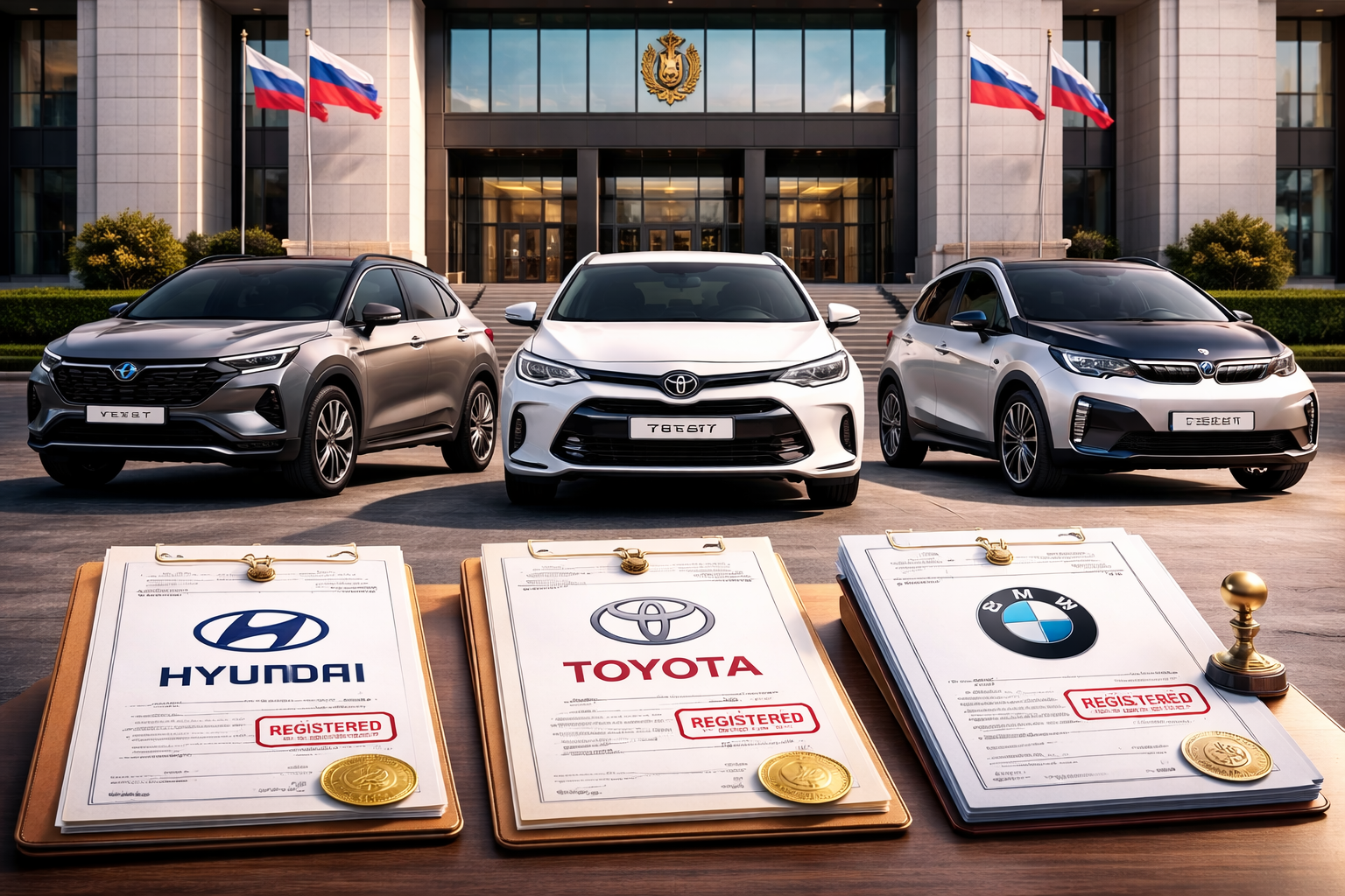Toyota, BMW и Hyundai зарегистрировали новые товарные знаки в России